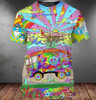 FUNSTUFFPRINT 3D Full Printed Hippie Bus Hipster Shirts, Hippie Bus Tshirt, Present To Hippie, Hipster Shirts, Hipster Gift 3D T-shirt
