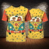 FUNSTUFFPRINT 3D All Over Printed Hipster Tshirt For Men And Women, I Am Hippie 3D Shirts, Hippie Bus Tshirt, Hipster Present 3D T-shirt