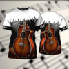 FUNSTUFFPRINT Personalized 3D All Over Printed Guitar Shirt For Men And Women, 3D Guitar Tshirt, Guitarist Shirt 3D T-shirt