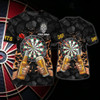 FUNSTUFFPRINT Personalized 3D Full Print Dart And Beer Shirt For Men And Women, Drinking Beer Dart Shirt, Dart Gift 3D T-shirt