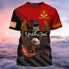 FUNSTUFFPRINT Personalized 4Th Of July 3D Full Print Shirt, Patriotic American Eagle Tee 3D Shirts, One Nation Under God Shirts 3D T-shirt
