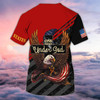 FUNSTUFFPRINT Personalized 4Th Of July 3D Full Print Shirt, Patriotic American Eagle Tee 3D Shirts, One Nation Under God Shirts 3D T-shirt