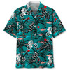 Mountain Bike Vintage Hawaiian Shirt, Short Sleeve Summer Vacation Beach Shirts for men