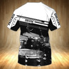 FUNSTUFFPRINT Personalized With Name 3D Shirt Drum Black And White For Drummer, Sublimation Shirts For Drum Lover 3D T-shirt