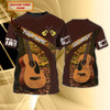 FUNSTUFFPRINT Personalized 3D Guitar Shirt For Men And Woman, Guitar Lover Shirt, Sublimation Guitar T Shirts 3D T-shirt