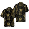 Pineapple Pattern Hawaiian Shirt, Colorful Summer Aloha Shirt For Men Women, Perfect Gift For Friend, Family