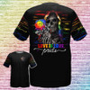 FUNSTUFFPRINT LGBT Skull Pride Rose Love Is Love 3D, LGBT Gift For Her LGBT Gift For Him, Shirt For Pride 3D T-shirt