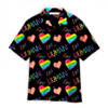 LGBT Aloha Hawaiian Shirts For Summer, Heart Rainbow Colorful LGBT Hawaiian Shirts, Gift For Gaymer And Lesbian