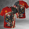 FUNSTUFFPRINT One Nation Under God American Flag Eagle All Over Print Shirt Patriotic 3D Clothing 3D T-shirt