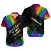 LGBT Aloha Hawaiian Shirts For Summer, Colorful Rainbow LGBT Pride Hawaiian Shirts, Gift For Couple Gaymer And Lesbian