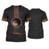 FUNSTUFFPRINT Sublimation On Guitar Classic, Guitar Acoustic Shirt For Guitar Men, Guitar Lover 3D Hoodie 3D T-shirt