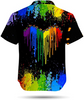 Custom LGBT Custom Name Aloha Hawaiian Shirts For Summer, Personalized Hand Rainbow Paint Colorful LGBT Hawaiian Shirts