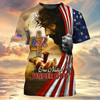 FUNSTUFFPRINT One Nation Under God Christian 3D Full Printed Shirts, Independence Day Hoodie 3D Tee Shirt, Patriotice 3D Tshirts 3D T-shirt