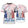 FUNSTUFFPRINT Independence Day Is Coming Chef One Nation Under God 3D Full Print Tshirt, 4Th Of July Usa 3D Shirt 3D T-shirt