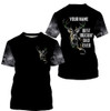 FUNSTUFFPRINT Deer Hunting Best Buckin’s Dad Ever Custom Name 3D All Over Printed Shirts Hoodie Father’s Day Gift 3D T-shirt