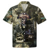 Caribbean Skull Pirate Ghost Ship Hawaiian Shirt, Summer Gift