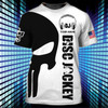 FUNSTUFFPRINT Skull Disc Jockey 3D Full Print Shirt, I Love Dj Shirt, To My Love Dj Boyfriend Gifts, Deejay Shirts 3D T-shirt