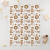 FUNSTUFFPRINT boho fleece blanket for baby, safari animal nursery decor, cute christmas gift for new mom, baby shower gift for boy, newborn photo prop