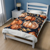 FUNSTUFFPRINT Fall Pumpkins Floral Couch Blanket, Autumn Decor Pumpkin Sofa Throw, Housewarming Cozy Blanket Gift For Friend, Cottagecore Blanket For Lap