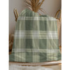 FUNSTUFFPRINT Sage Green Plaid Cozy Blanket, Christmas Gift, Soft Festive Winter Aesthetic Throw, Velveteen Plush Blanket