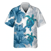 Blue Bird Turtle 3d Hawaiian Shirt Men's, Haiwaiian Shirt Hot 2023