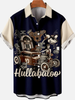 Music Elements Fashion Print Beach Short-sleeved Hawaiian Shirt, Summer Gift For Women, Men