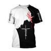 FUNSTUFFPRINT Premium Jesus 3d Unisex Shirt - Christian 3D Shirt 3D T-shirt