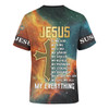 FUNSTUFFPRINT The King Jesus Lion 3d Unisex Shirt - Christian 3D Shirt 3D T-shirt