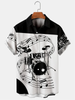 Men's Drum Kit Music Hawaiian Short Sleeve hawaiian Shirts