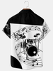 Men's Drum Kit Music Hawaiian Short Sleeve hawaiian Shirts