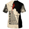 FUNSTUFFPRINT My God My King My Lord My Savior My Healer Jesus 3d All Over Print Shirt - Christian 3d Shirts For Men Women 3D T-shirt