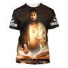 FUNSTUFFPRINT Pictures Jesus Christ 3d All Over Print Shirt - Christian 3d Shirts For Men Women 3D T-shirt