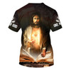 FUNSTUFFPRINT Pictures Jesus Christ 3d All Over Print Shirt - Christian 3d Shirts For Men Women 3D T-shirt