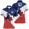 FUNSTUFFPRINT  Texas Flag All Over Print Polo Golf Shirts For Men, Texas Map And Flag  Polo Shirt Size S-5XL