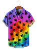 Rainbow Of Paw Print Hawaiian Shirt, Hawaiian Shirt for men, Gift for dog lover