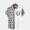 Resort Casual Note Pattern Short Sleeve Shirt, guitar aloha shirt, Gift for Guitar lover