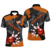 FUNSTUFFPRINT Bowling polo, Quarter zip Shirts for men Custom Bowling Team League  Polo Shirt Size S-5XL