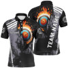 FUNSTUFFPRINT Personalized Fire Target Archery 3D Polo Shirts For Men, Custom Archery Bow And Arrow Team  Polo Shirt Size S-5XL