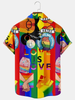 LGBT Holiday Print Casual Short Sleeve Hawaiian Shirt