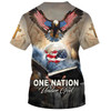 FUNSTUFFPRINT One Nation Under God 1 3d Shirts - Christian T Shirts For Men And Women 3D T-shirt