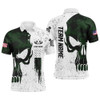 FUNSTUFFPRINT Grunge Green Camo Skull American Flag Darts Polo Shirt Custom Patriot Dart Jerseys For Men   Polo Shirt Size S-5XL