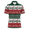 FUNSTUFFPRINT  Christmas Tree Snowflakes Men Darts Polo Shirt Custom Christmas Darts Shirt For Men  Polo Shirt Size S-5XL