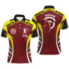 FUNSTUFFPRINT Personalized Red Yellow Archery Games Tournament Men Polo Shirts Custom Archery   Polo Shirt Size S-5XL