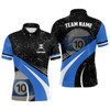 FUNSTUFFPRINT   10 Ball Pool Billiard Jerseys Grunge Style Custom Men Billiard  Polo Shirt Size S-5XL