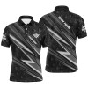 FUNSTUFFPRINT  Personalized Name White And Black Billiard Jerseys For Men Best Custom Pool Team   Polo Shirt Size S-5XL