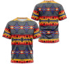 FUNSTUFFPRINT Personalized T-Shirt, Hoodie - Native American Geometric Aztec Indians Tribal Seamless Pattern 3D Printed 3D T-shirt