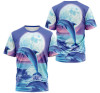 FUNSTUFFPRINT Personalized T-Shirt, Hoodie - Dolphin In The Sea Moon 3D Printed 3D T-shirt