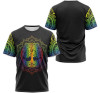 FUNSTUFFPRINT Personalized T-Shirt, Hoodie - Multicolor Tree Mandala 3D Printed 3D T-shirt