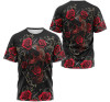 FUNSTUFFPRINT Personalized T-Shirt, Hoodie - Skull Rose Flower Pattern 3D Printed 3D T-shirt