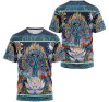 FUNSTUFFPRINT Personalized T-Shirt, Hoodie - Tree Sun Lunisolar Hand Lotus Flower Mandala Painting 3D Printed 3D T-shirt
